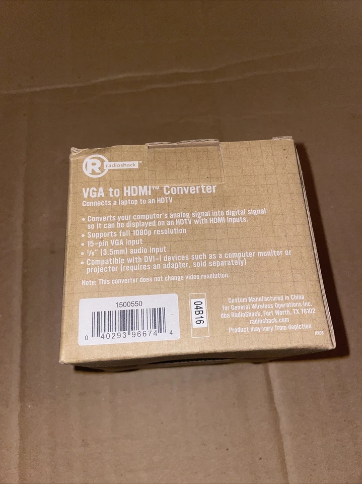 Radio Shack Convert It VGA to HDMI Converter A12 - Image 4 of 4