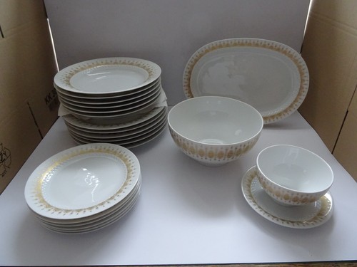 Tirschenreuth Melodie Chantileen Speiseservice 6 Personen 21 Teile Dessertteller - Bild 2 von 10