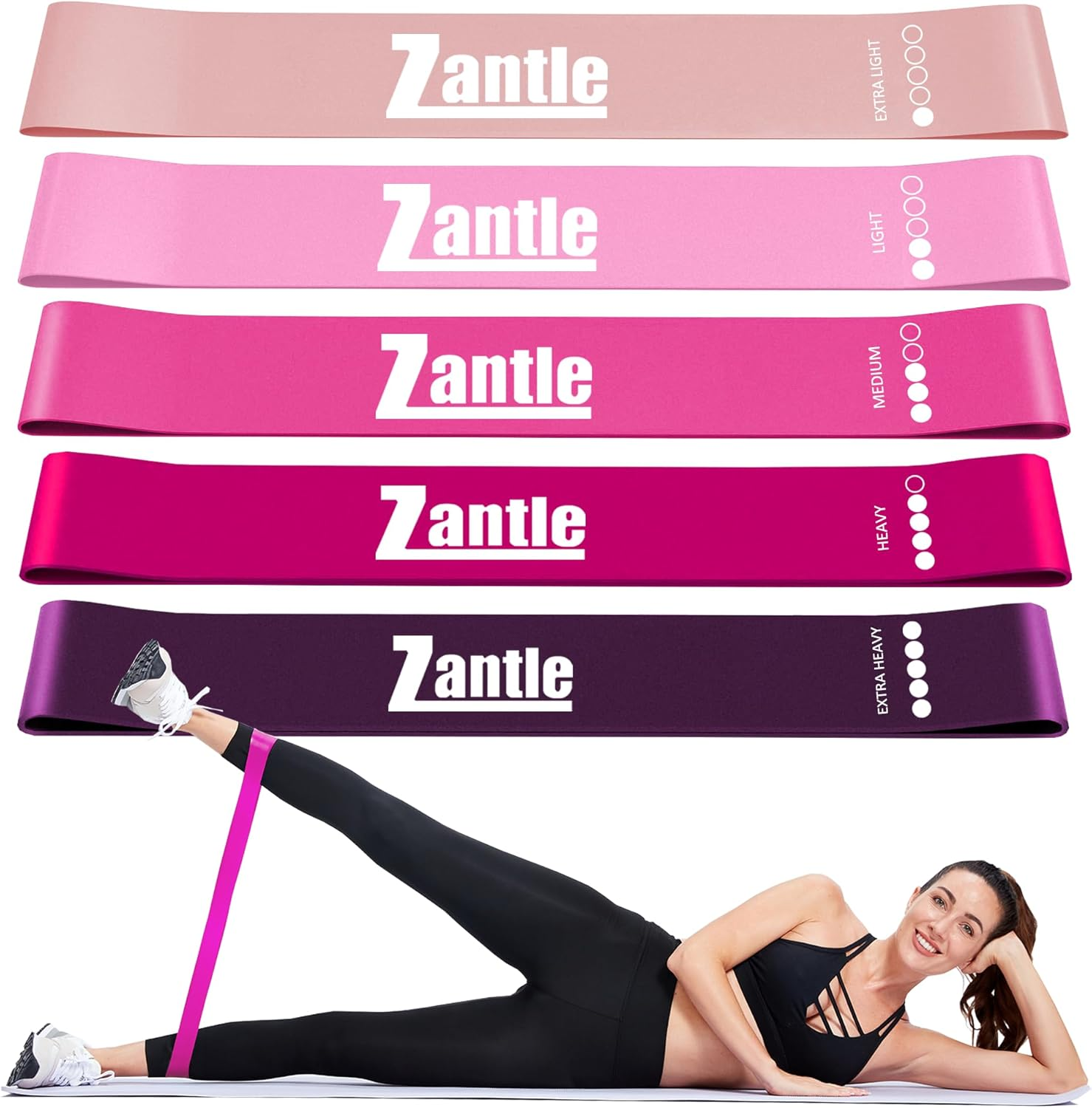 Resistance Band Loops, Workout Bands for Men & Women, Exercise Bands for Physica