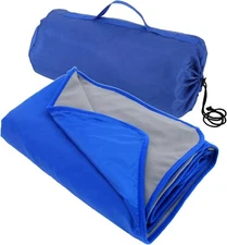 Threadart Outdoor Rainproof & Windproof Thick Stadium Blanket Picnic - 5 Colors