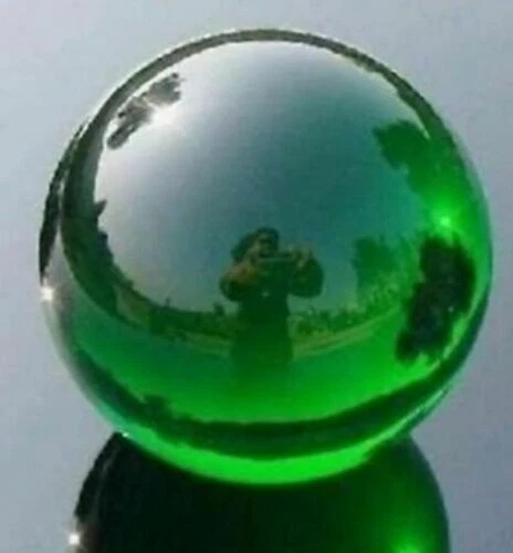 50-120mm Natural Green Obsidian Sphere Large Crystal Ball Healing Stone - Picture 4 of 6