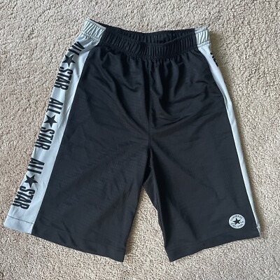 Converse All Star Black And Gray Basketball Shorts Men's Extra