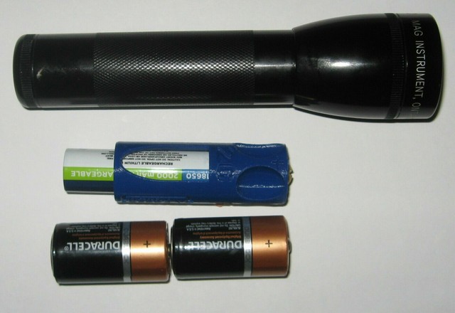 2C cell to 18650 Blue 3D Printed flashlight battery adapter NEW. | eBay
