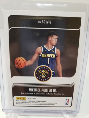 MICHAEL PORTER JR. 2018-19 OPTIC SIGNATURE SERIES SILVER