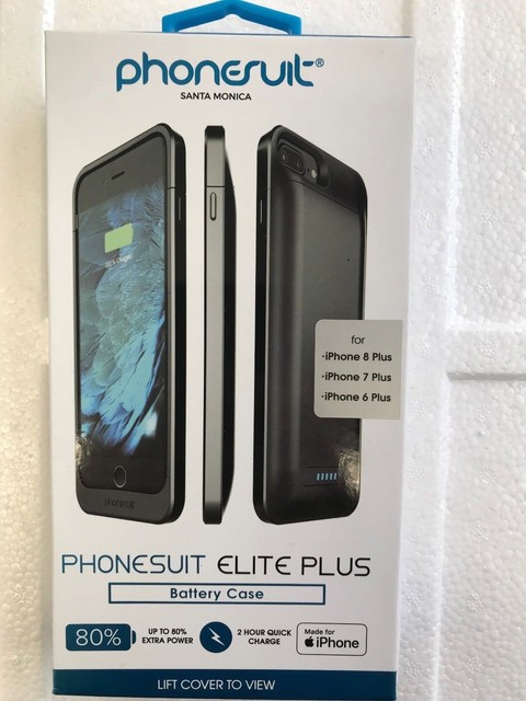PhoneSuit Elite Plus Battery Case fits iPhone 8 Plus - 7 Plus - 6S Plus (New) -