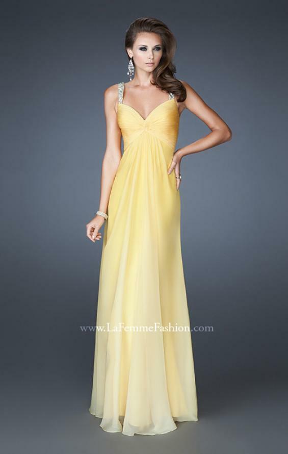 la femme yellow prom dress Prom Dress Style #33716