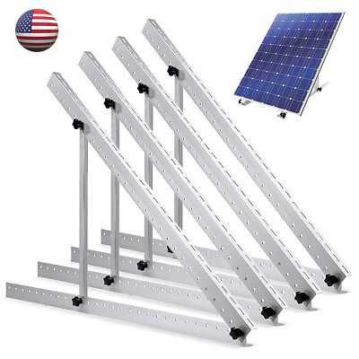 28'' Solar Panel RV Tilt Mount Brackets Ground Roof Flat Surface Adjustable Frame