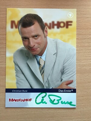 Autogrammkarte - CHRISTIAN BUSE - MARIENHOF SCHAUSPIELER - orig. signiert #422