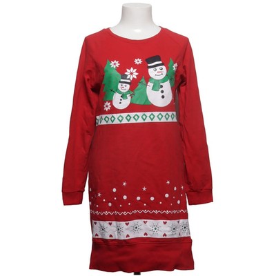 Weihnachtspullover, Größe: S, Rot/Weiß/Grün, Baumwolle, Print, Damen #ehX