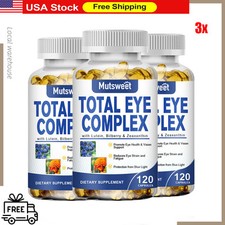 Eye Complex with Lutein Bilberry Zeaxanthin Support Eye Health Visual Acuity