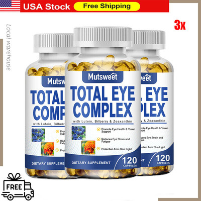 Eye Complex with Lutein Bilberry & Zeaxanthin Support Eye Health & Visual Acuity