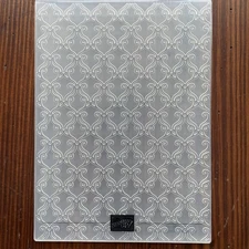 Stampin' Up! STYLISH SCROLL Embossing Folder - Background Layer Card making