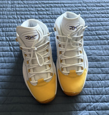Reebok Question Mid yellow toe size 9