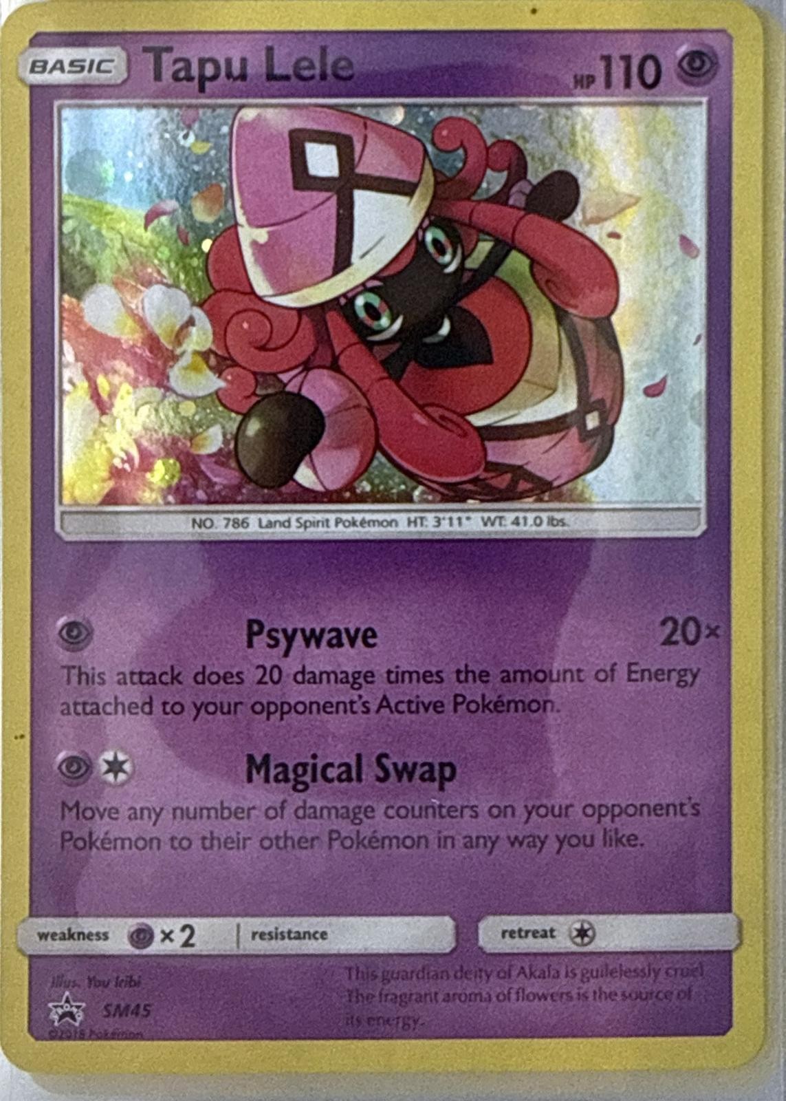 TAPU LELE - SM45 HOLO PROMO SUN & MOON PROMO POKEMON NM/M