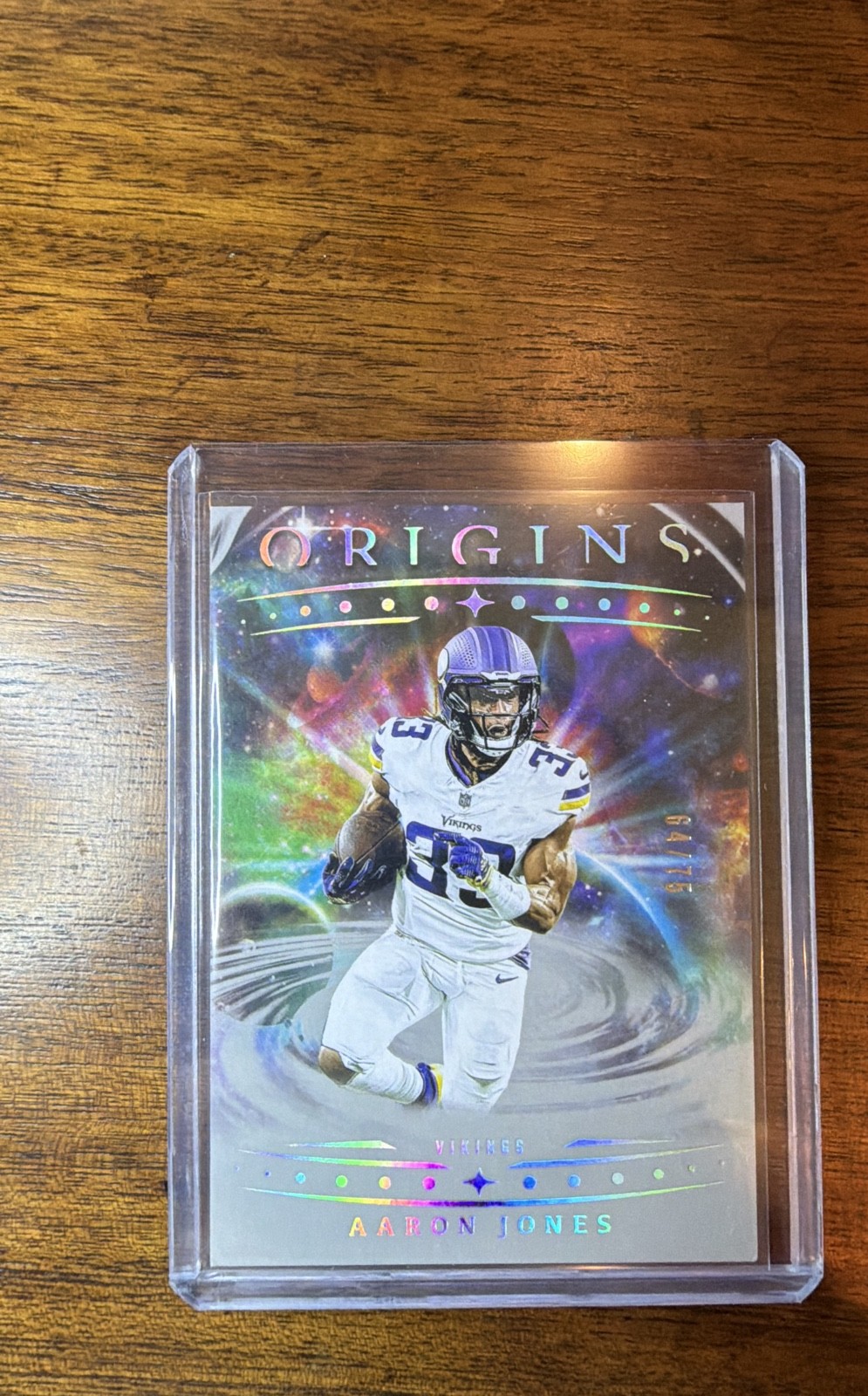 2025 Panini Origins - Aaron Jones, Aaron Jones #5 Silver /75 Error Print