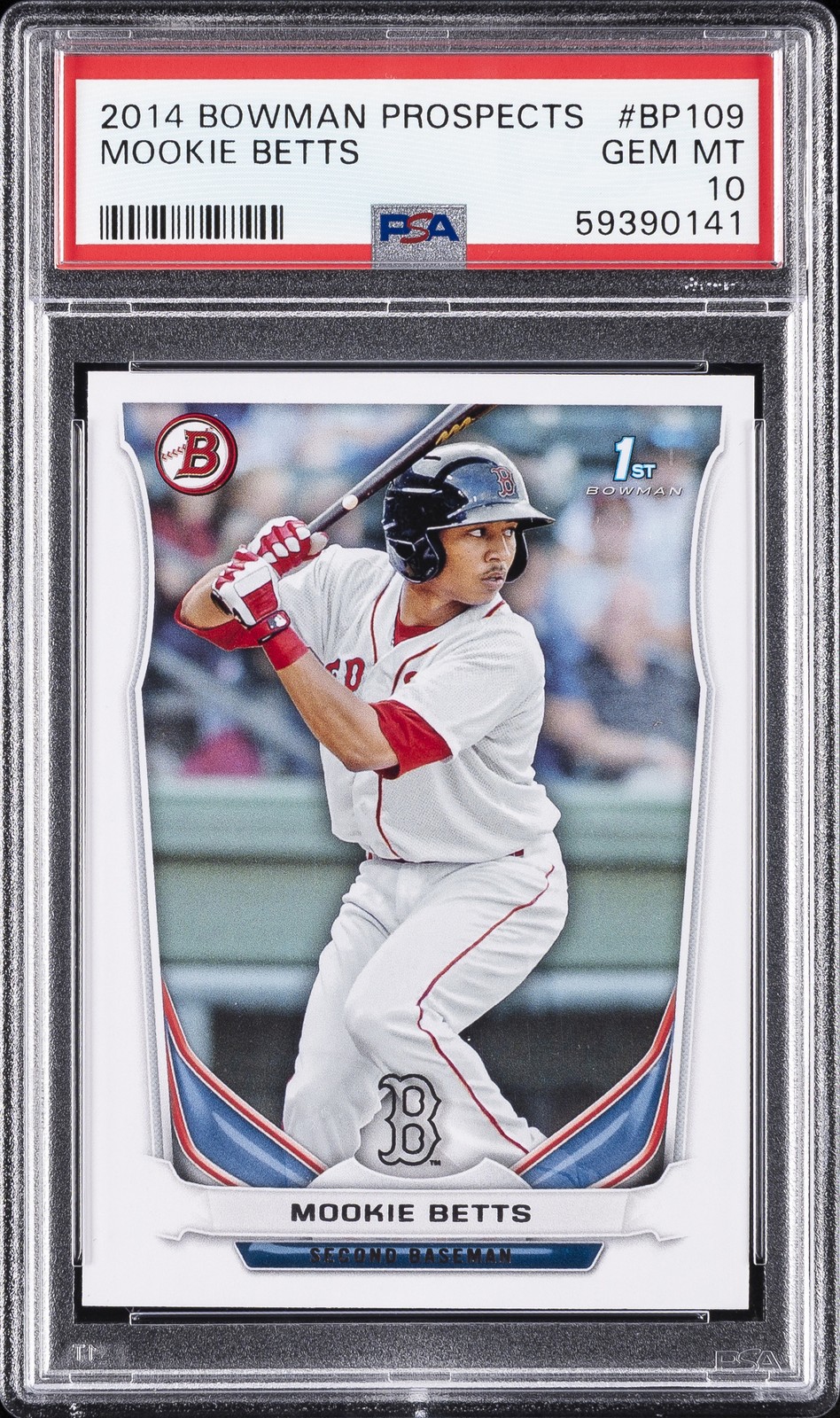 2014 BOWMAN PROSPECTS #BP109 MOOKIE BETTS PSA 10