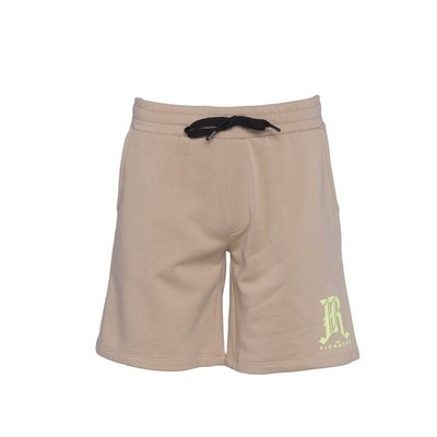 John Richmond Shorts Beige Baumwolle Fleece Gr. S Herren Logo HMP22243