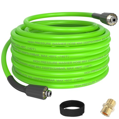 #ad PVC Pressure Washer Hose 50FT 1 4quot; 3300PSI Kink Resistant Pressure Washing E... $37.75