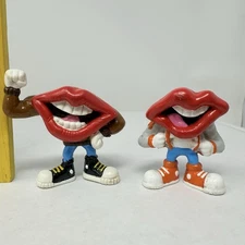 Vtg Tang Big Hot Lips PVC Figures General Foods Applause Hardee’s Lot Of 2