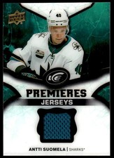 2018-19 Upper Deck Ice Premieres Jerseys Antti Suomela - San Jose Sharks #IPJ-SU