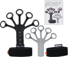 Grip Strength Trainer,Finger Exerciser, 2 Pcs Hand Gripper Black,Gray 