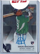 2015 Bowman's Best Dixon Machado (Tigers) Topps Sealed Auto Card No. B15-DM