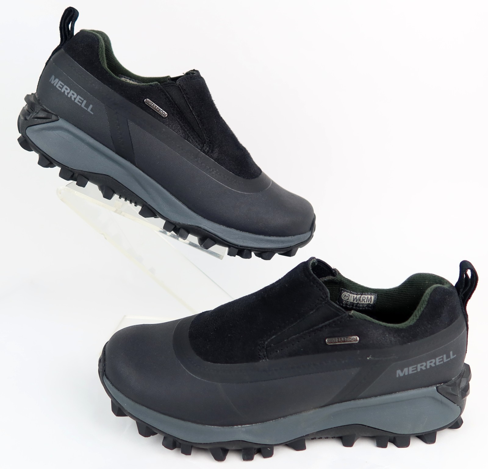 Merrell Scarpe Donna Termiche Snowdrift Moc Shell Impermeabili Nero Taglia 8