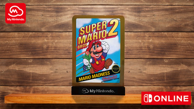 Nintendo Classics Super Mario Bros 2 Desktop Metal display * Online Members Only