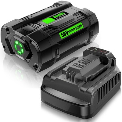3.5Ah Li-Ion Battery For EGO 56V 56 Volt BA1400T BA4200 BA2800 + Charger CH2100