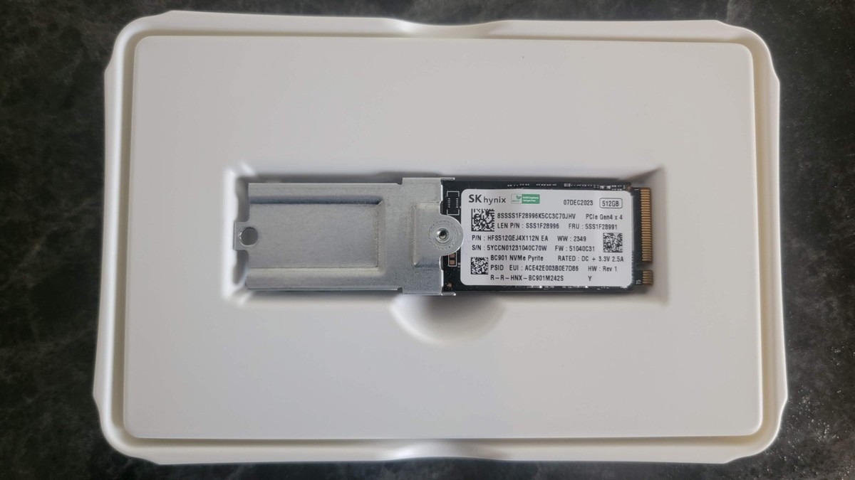 SK HYNIX PCIe Gen4 x 512 GB NVME M.2 2242 SSD Lenovo Part