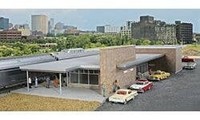 Walthers Cornerstone 933-4064 Ho-Bausatz Moderne Ziegel Santa Fe Bahnhof