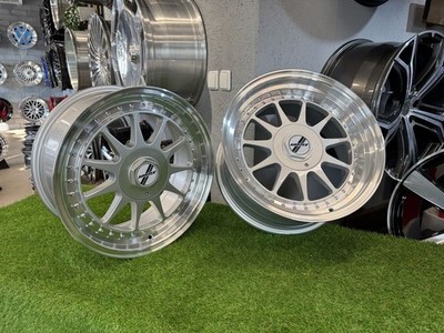 4x R17 Inch 4x100 OZ Hartge Style Silver + Polished Wheels: Fits For 3 Serie,