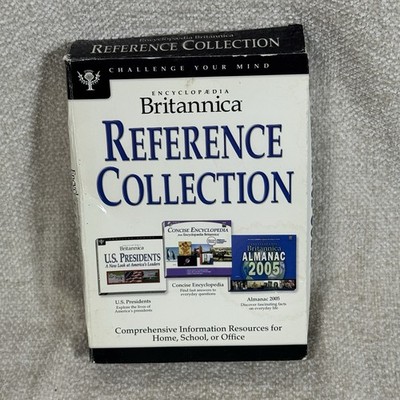 Encyclopedia Britannica Reference Collection 2005 PC CD-ROM Software Set
