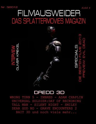 FILMAUSWEIDER - Das Splattermovies Magazin - Ausgabe 3 - Dredd 3D, Wrong Turn...
