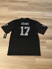 Nike Las Vegas Raiders Adams #17 NFL Football Jersey Black Silver XL Official