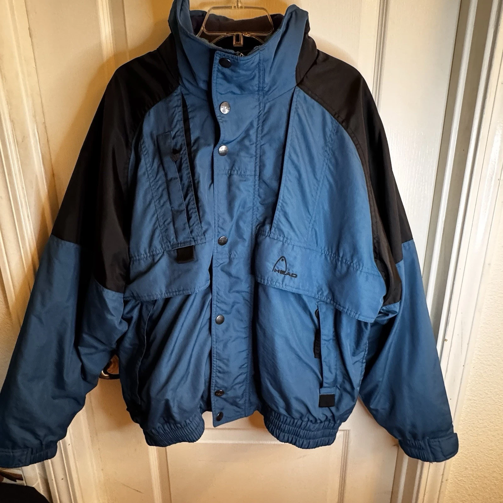 Head Men’s 2 In 1 Teal/Blue Ski Jacket W Fleece Jacket Sz L
