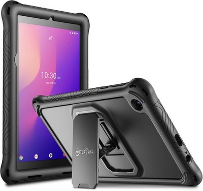 FINTIE Black Case for 8-inch Alcatel Joy Tab 2 Tablet 2020 - Shockproof, Kicksta