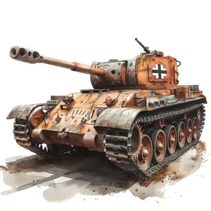Military World War Tank Vehicle Self Adhesive Sticker