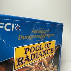 DUNGEON & DRAGONS: POOL OF RADIANCE - NES Game Box ONLY (Advanced D&D) Authentic