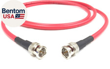 1 Foot HD-SDI 3G RG6 BNC to BNC Video Coaxial Cable 75 Ohm Red 4.5Ghz - Made i
