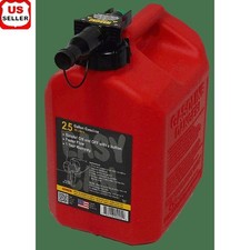 Easy Use Gas Can 2.5 Gallon Patented Nozzle Fast Flowing Emergency Container