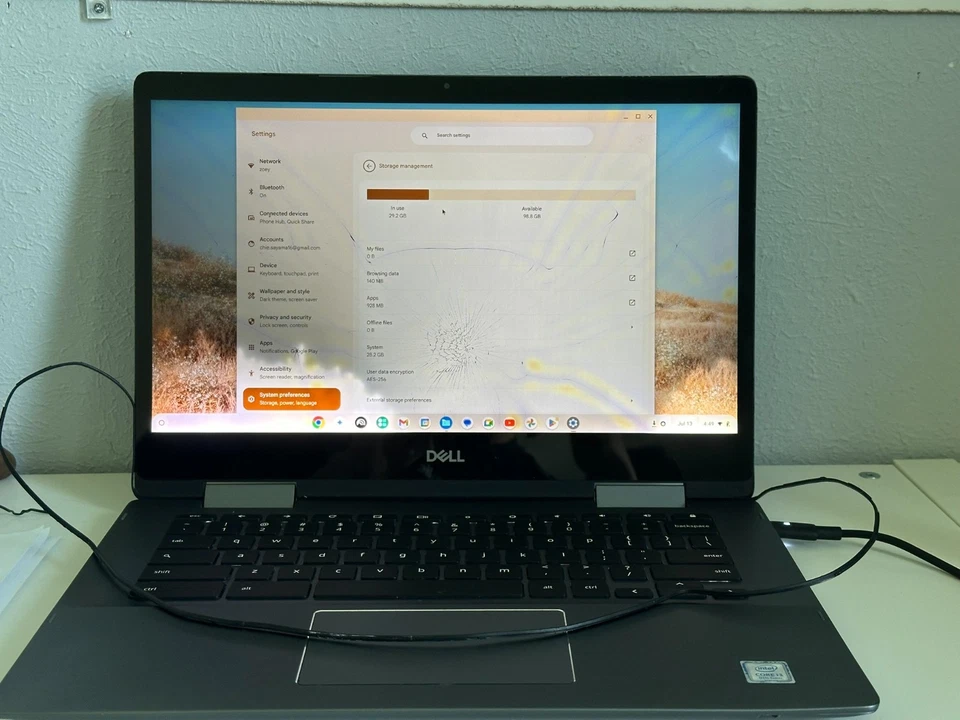 DELL INSPIRON CHROMEBOOK 7486 2 en 1 14" FHD TOUCH I3-8130U 3.4GHZ 128GB SSD 4GB Foto 2 de 4