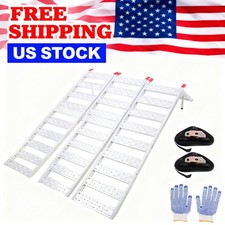76" x 50" Loading Ramp Aluminum for ATV UTV Truck 1500 lbs Tri-Fold Motorcycle