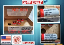 LOT x 4 AMAZON BASICS CR123A Lithium 3V 3 VOLT Batteries Exp: 06/2027 Battery🔥