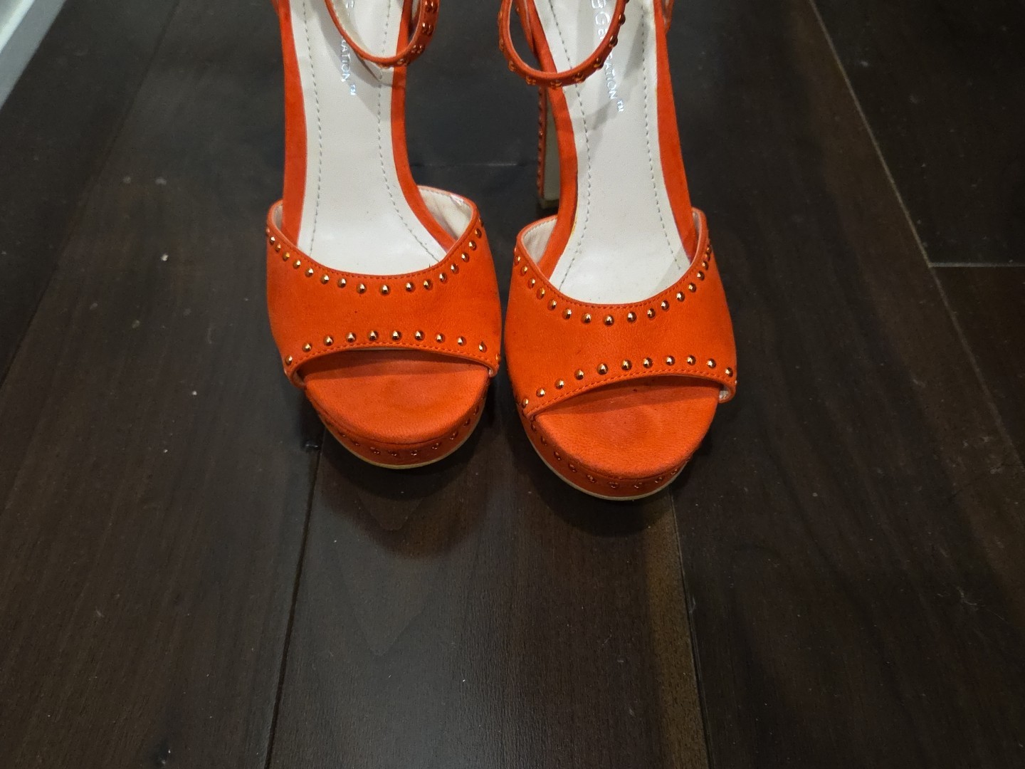 BCBGeneration Platform.strappy Heels Leather Uppe… - image 10