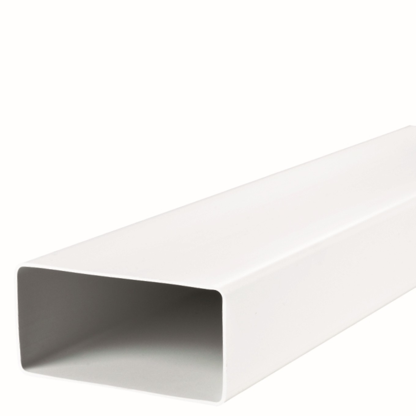 PVC flat duct 110x55mm white 015/1.5m flat duct system