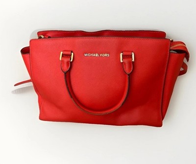 MICHAEL KORS SELMA LEATHER BAG- LARG SIZE