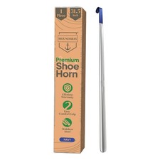 HOUNDSBAY Metal Shoe Horn Long Handle for Seniors, Heavy Duty Shoehorn