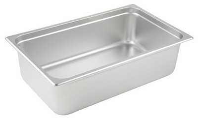 Full Size 6'' Deep Anti-Jam Metal Food Pan, Steam Table Pan, 25 Gauge