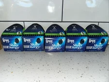 (5)Leggs  Sheer Energy Pantyhose Sheer Panty Size A Sheer Panty 60822, NAVY, NIP